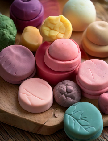 diy knete in verschiedenen farben